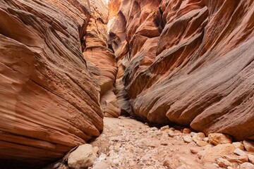 Beautiful landscape around Buckskin Gulch slot canyon