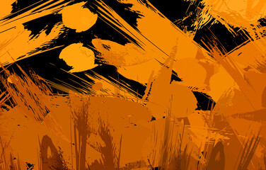 Artistic abstract background. Texture painted wallpaper. Creative illustration with strokes of paint. Brush pattern painting.