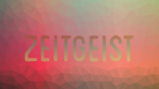 Zeitgeist dissolving strange tessellated looping pulsing triangles