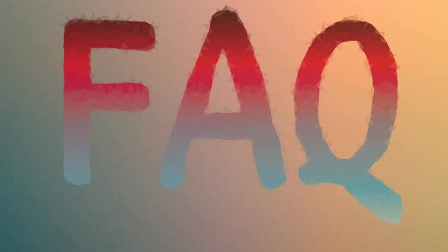 FAQ appearing interesting tessellating looping pulsing polygons