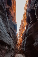 Beautiful landscape around Buckskin Gulch slot canyon