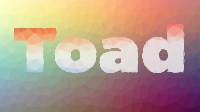 Toad fade techno tessellating looping pulsing triangles