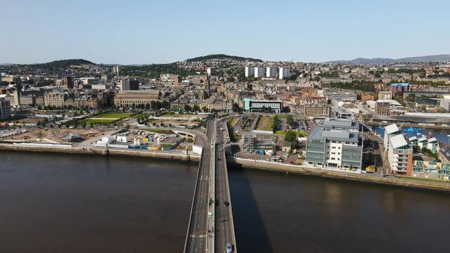 Entering to Dundee City in Scotland

