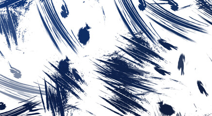 Abstract background of colorful brush strokes. Brushed vibrant wallpaper. Painted artistic creation. Unique and creative illustration.