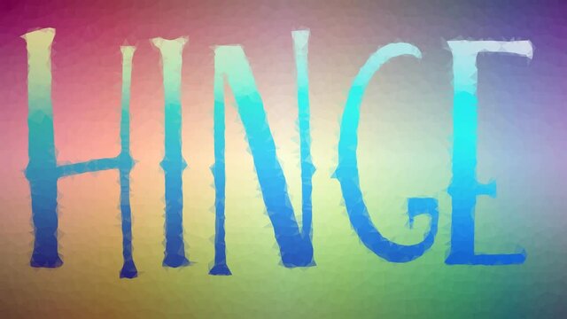 Hinge dissolving strange tessellation looping pulsing polygons