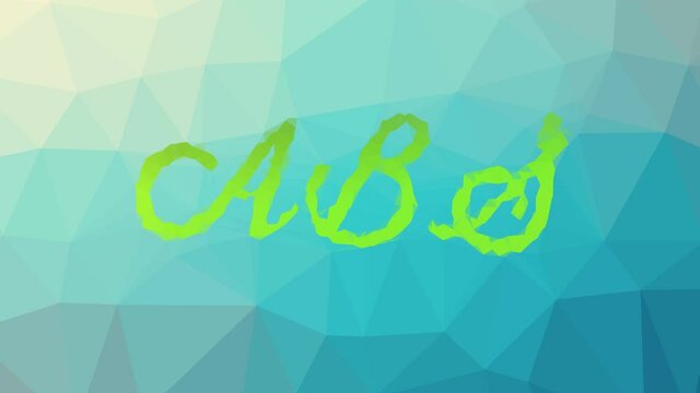 ABS appearing technological tessellating looping animated triangles