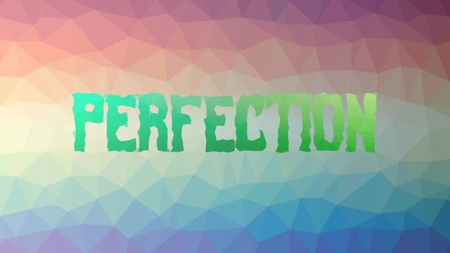 Perfection dissolving interesting tessellated looping pulsing polygons