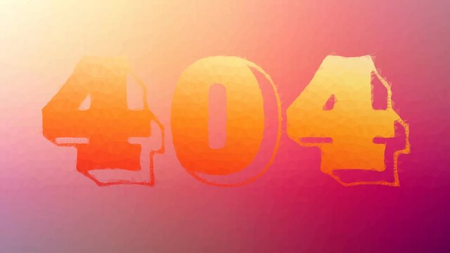 404 dissolving strange tessellated looping pulsing polygons