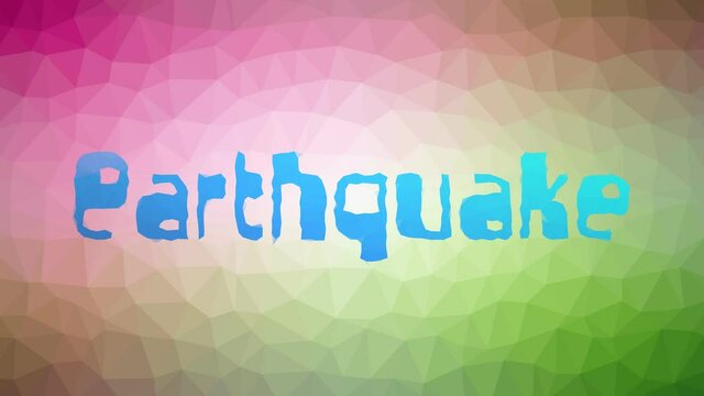 Earthquake fade techno tessellating looping moving polygons
