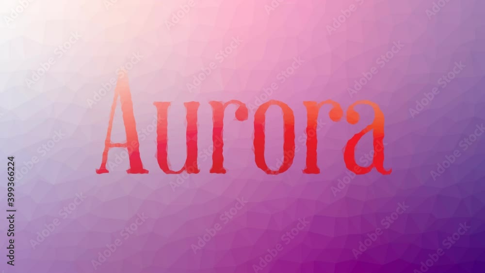 Poster aurora appearing techno tessellated looping moving polygons