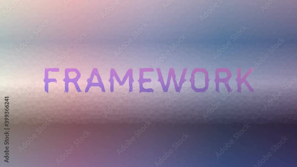 Poster framework dissolving modern tessellating looping animated triangles
