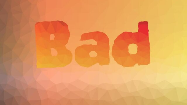 Bad dissolving interesting tessellation looping animated polygons