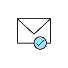Isolated send mail computers tecnology online icon- Vector
