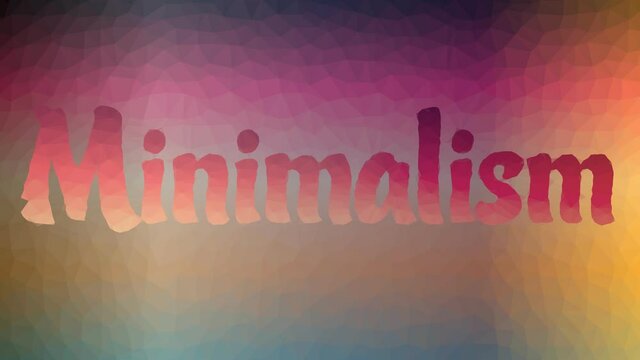 Minimalism fade strange tessellating looping animated polygons