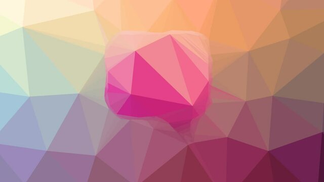 bubble fade technological tessellating looping animated polygons