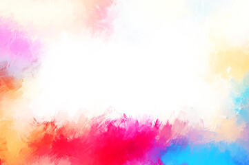 Modern art. Brushed Painted Abstract Background. Brush stroked painting. Strokes of paint. 2D Illustration.&acute;