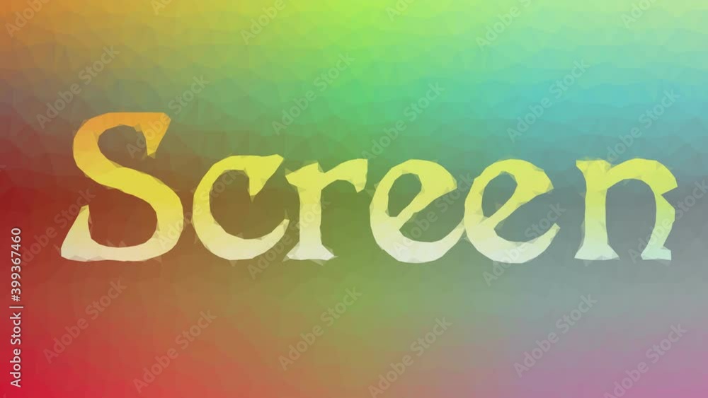 Poster screen fade weird tessellated looping moving polygons
