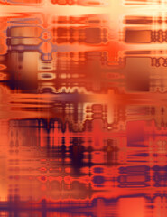 Urban grunge background with geometrical pattern. Linear colorful texture. Futuristic wallpaper of a decaying texture..