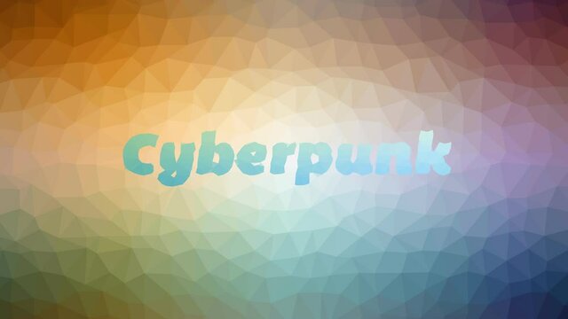 Cyberpunk fade weird tessellation looping pulsing polygons