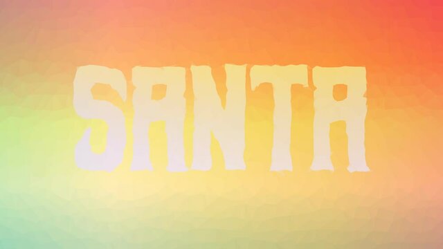 Santa Fade Techno Tessellating Looping Moving Polygons