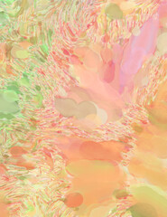 Soft watercolor wallpaper. Artistic painting with softly brushed colors. Pastel colors dabbed background. Painted abstract wall art.