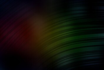 Dark Green, Red vector glossy abstract layout.