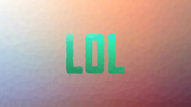 LOL appearing strange tessellated looping animated polygons