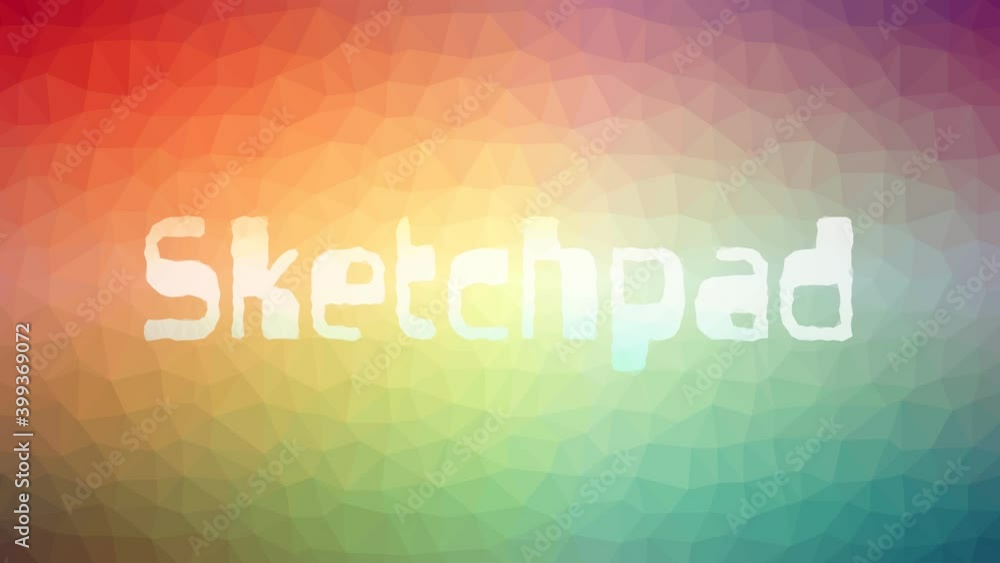 Poster sketchpad appearing modern tessellating looping pulsing polygons