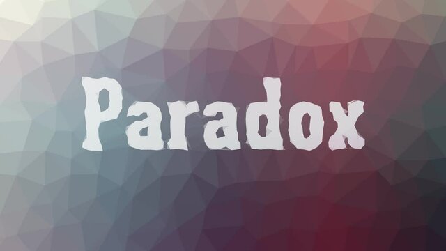 Paradox dissolving modern tessellating looping moving triangles