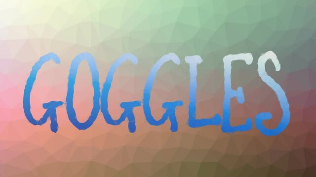 Goggles fade techno tessellated looping moving triangles