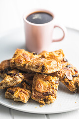 Crunchy cereal cookies with nuts and raisins