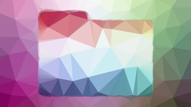 folder fade techno tessellating looping moving polygons