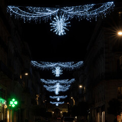 Christmas lights in Montpellier, France 14/12/2020