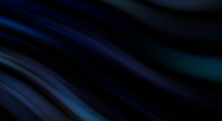 Colorful smooth lines on black background. Liquid and fluid vibrant color waves flowing in the dark. Graphic illustration for wallpaper, banner, background, card, book, cover, poster, banner, brochure