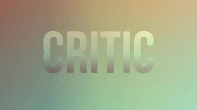 Critic Appearing Weird Tessellating Looping Moving Polygons