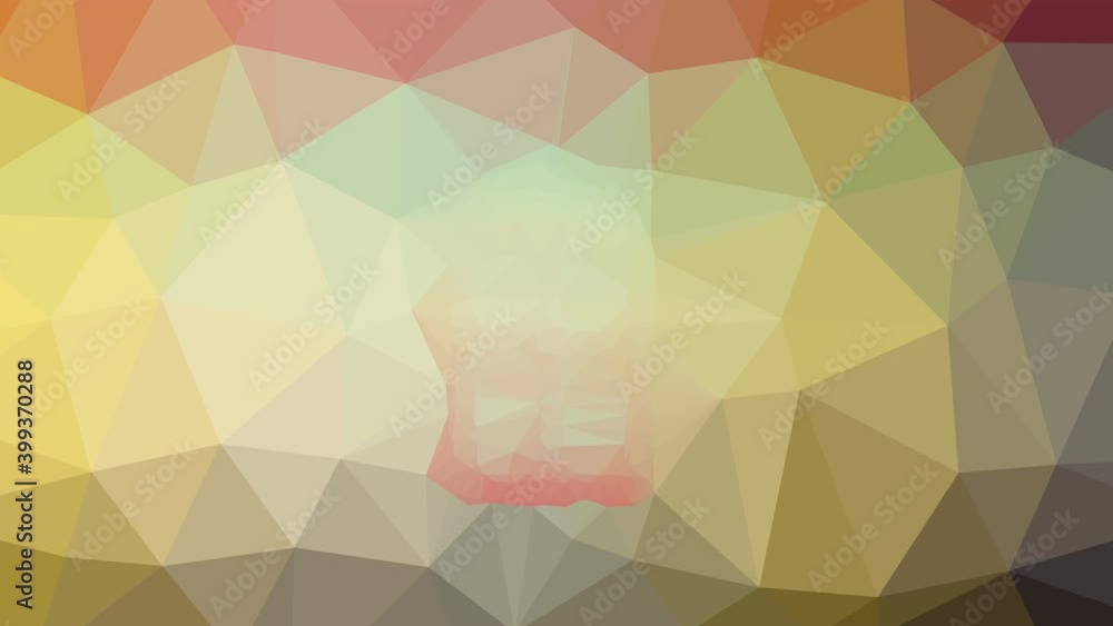 Poster present appearing technological tessellation looping pulsing polygons