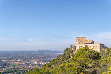 General view of the island of Mallorca from the Sanctuary of Sant Salvador