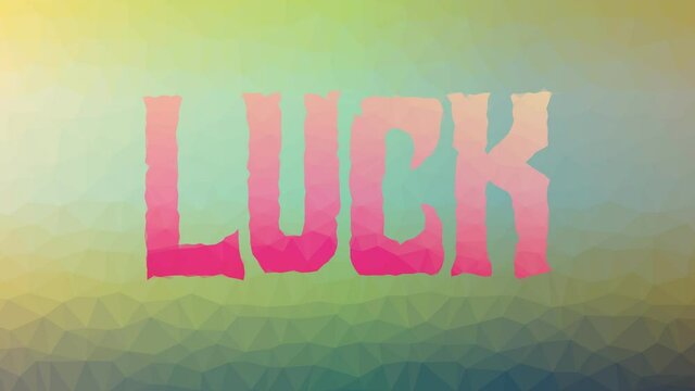 Luck fade weird tessellated looping animated triangles