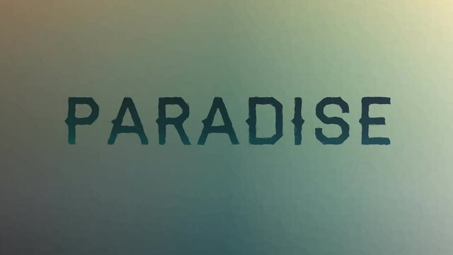 Paradise appearing weird tessellating looping pulsing triangles