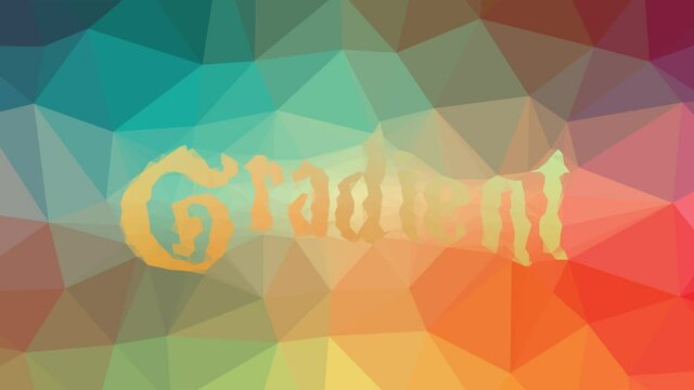 Gradient dissolving interesting tessellation looping moving polygons