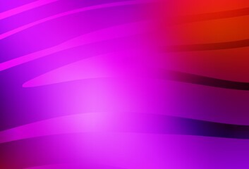 Light Pink, Red vector layout with curved lines.