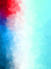 Fototapeta premium Abstract background of colorful brush strokes. Brushed vibrant wallpaper. Painted artistic creation. Unique and creative illustration.