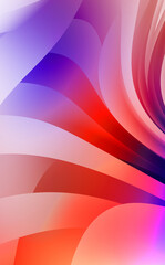 Abstract background with colorful gradient. Vibrant graphic wallpaper with stripes design. Fluid 2D illustration of modern movement.