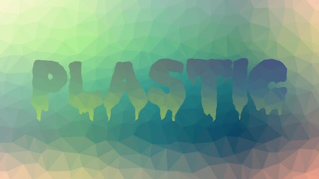 Plastic appearing modern tessellating looping animated polygons