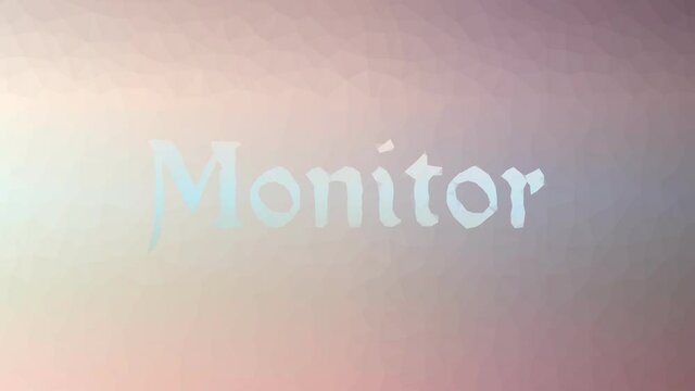 Monitor appearing technological tessellated looping moving triangles