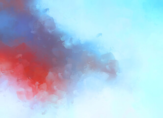 Creative abstract painting. Background with artistic brush strokes. Colorful and vibrant illustration. Painted art.