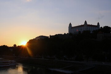 Fototapeta premium Golden Hour in Bratislava