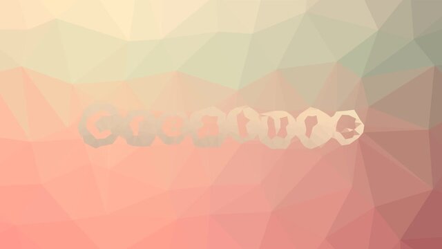 Creature fade strange tessellated looping moving triangles