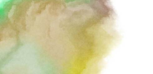 Obraz premium Abstract colorful watercolor on white background. Digital art painting.
