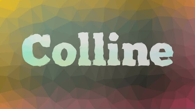 Colline dissolving interesting tessellated looping pulsing polygons